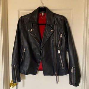TOPSHOP LEATHER BIKER JACKET